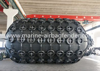 rendimiento de las defensas de goma de Pneuamtic del puerto 50kPa de los 4.8m*8m alto con la red de cadena del neumático