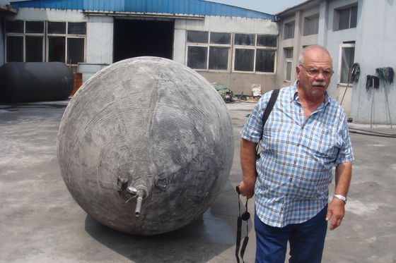 Bolsa de aire de caucho flotante de elevación antienvejecimiento duradera 1.8*20 M 10 capas