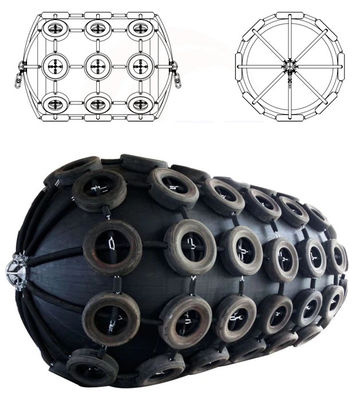 Fender neumático versátil de Yokohama para diversas aplicaciones y condiciones marinas